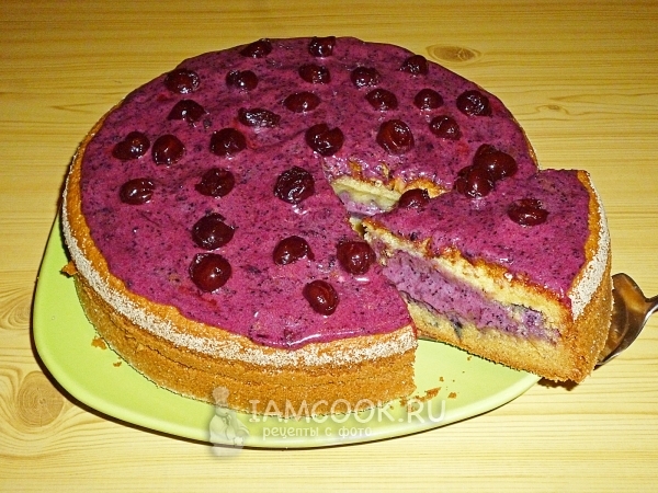 Рецепт торта «Стаканник» с черничным кремом