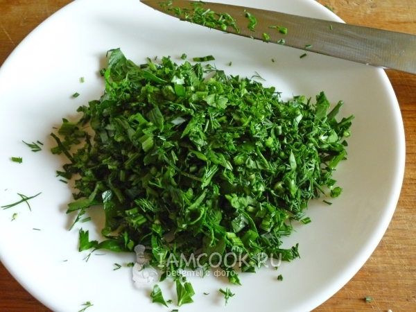Порезать зелень