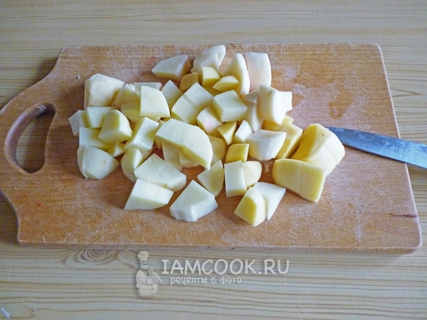 Порезать картофель