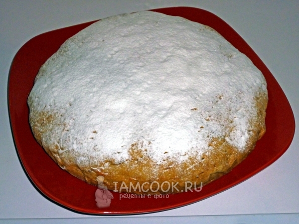 Посыпать коврижку сахарной пудрой