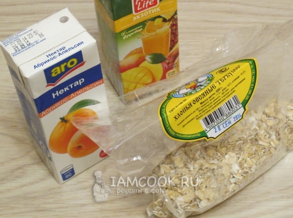 Соки и овсянка