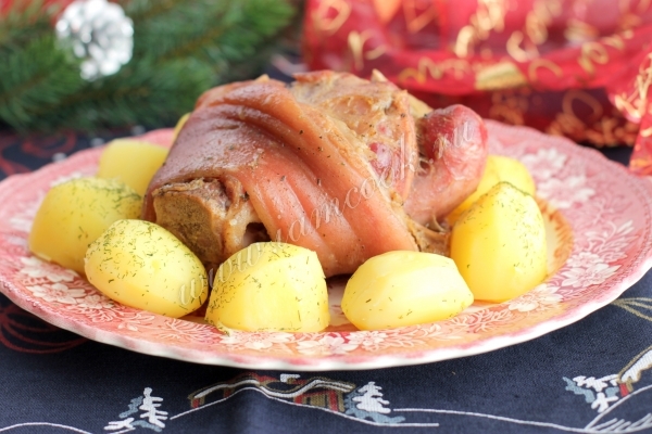 Фото свиной рульки запеченной в духовке