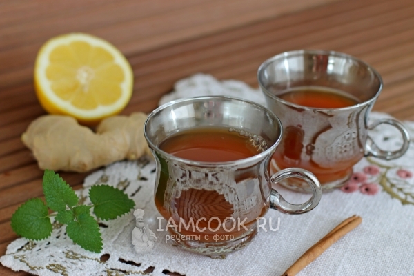 Фото чая с имбирем от простуды