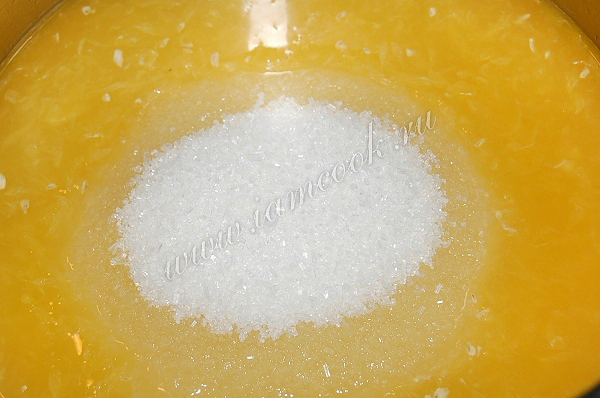 Добавили сок и сахар