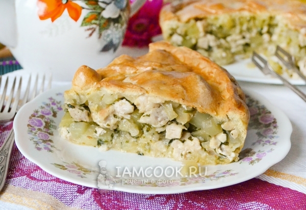 Фото курника с курицей и картошкой