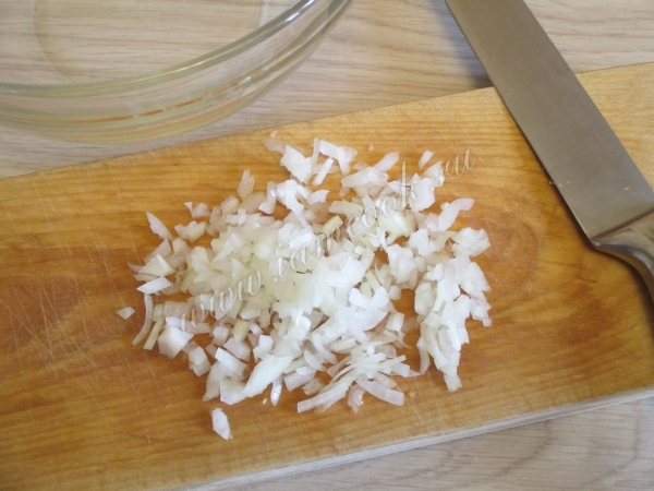 Рубленный репчатый лук