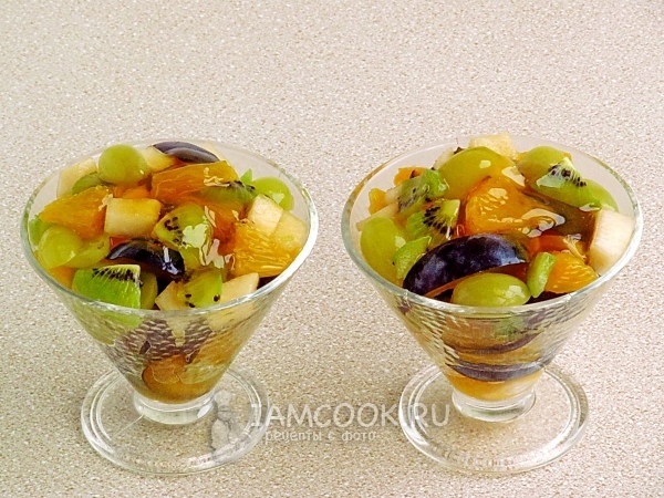 Рецепт десертного салата «Осенняя акварель»