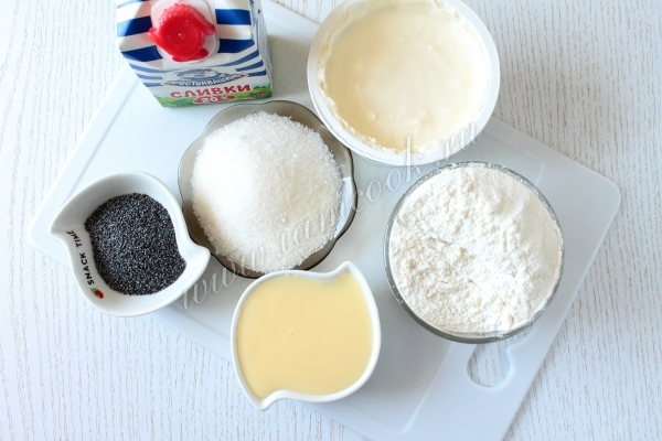 Ингредиенты для макового пирога