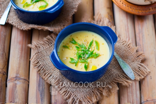 Готовый китайский заварной яичный крем (на пару)