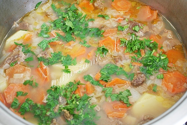 готовим немецкий суп Айнтопф