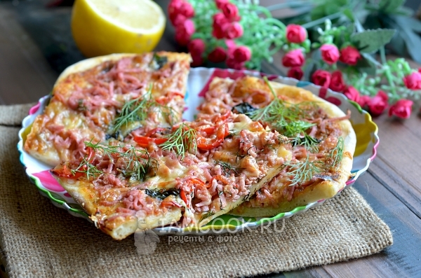 Фото пиццы с баклажанной икрой