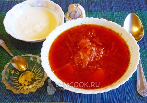 Фото диетического борща за 20 минут