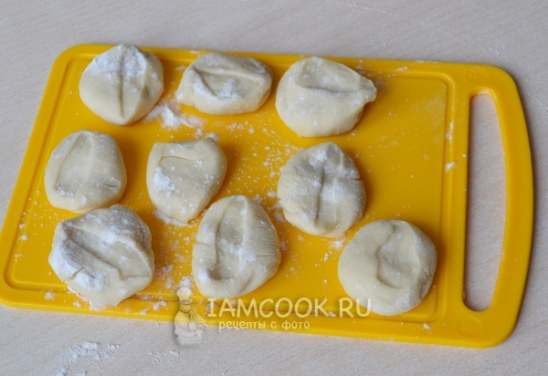 Поделить тесто на части