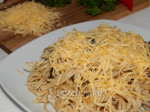 Рецепт пасты с грибами