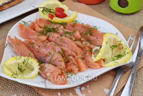Рецепт слабосоленой семги в домашних условиях
