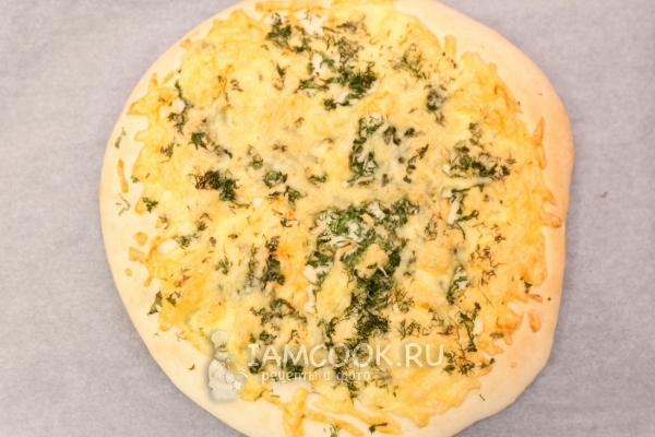 Рецепт лепешки с сыром и зеленью