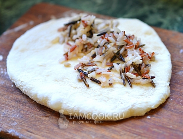 Рис и семечки на лепёшке