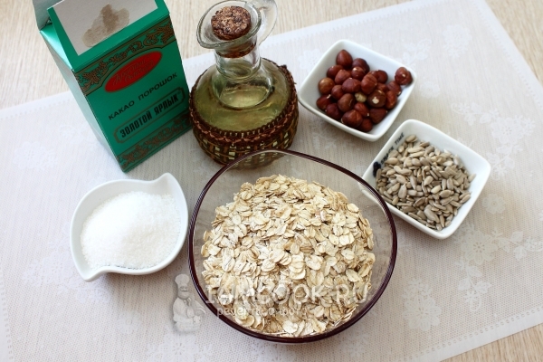 Ингредиенты для гранолы