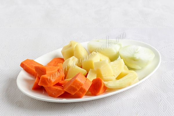 Овощи порезанные