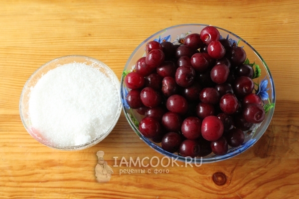 Ингредиенты для варенья из вишни с косточками на зиму