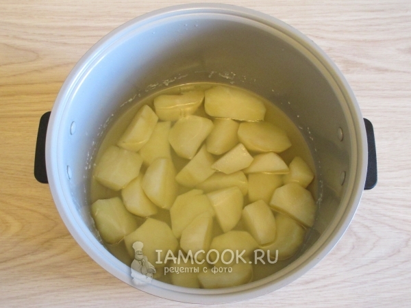 Сваренный картофель