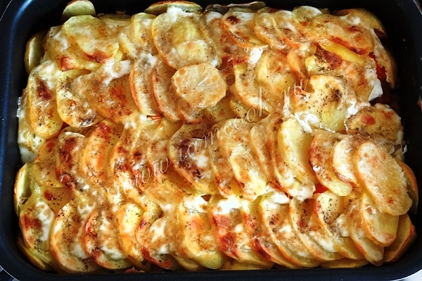 Картофельная запеканка с горбушей