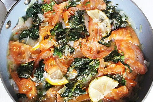 Овощи для рыбы по-гречески