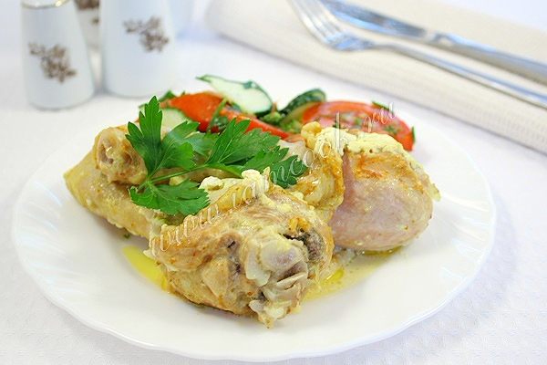 Курица тушеная в мультиварке