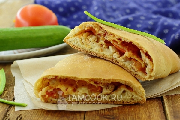 Фото кальцоне с курицей