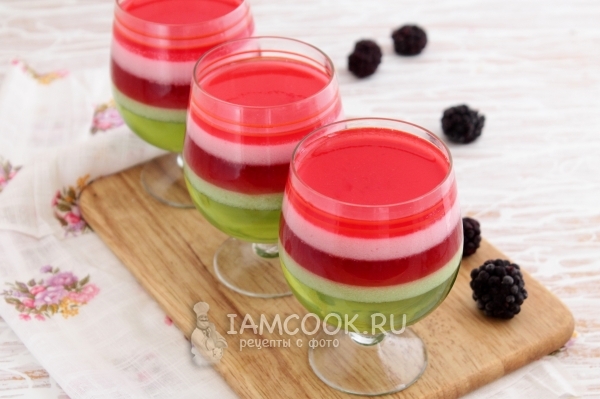 Рецепт многослойного желе