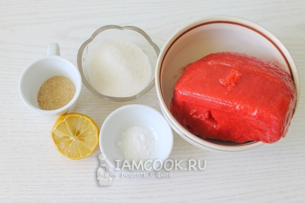 Ингредиенты для клубничного зефира