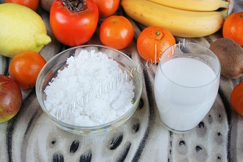 Кокосовая стружка и молоко