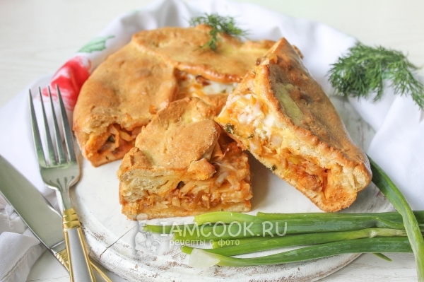 Фото пирога с капустой на скорую руку
