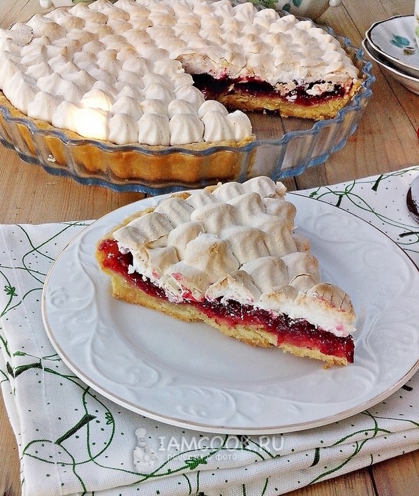 Рецепт тарта с клюквой