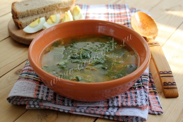 Рецепт борща с крапивой