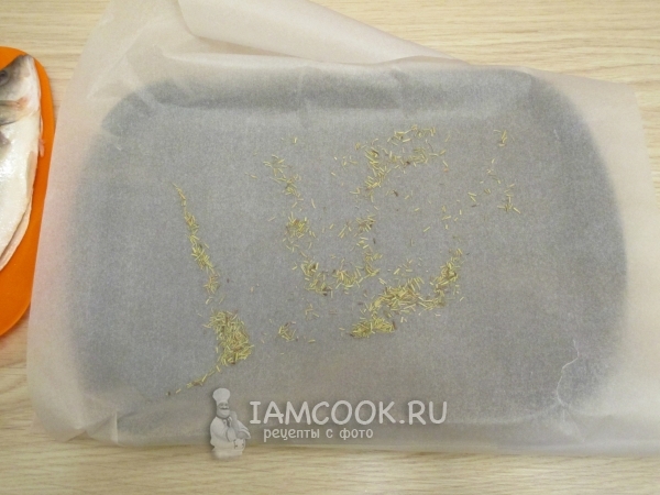 Бумага для выпечки и специи