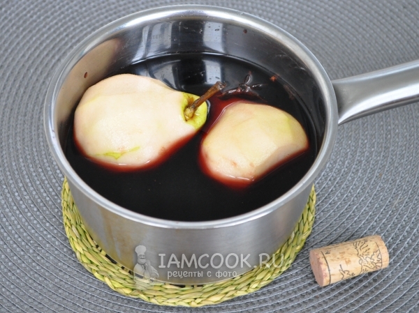 Переложить груши в вино