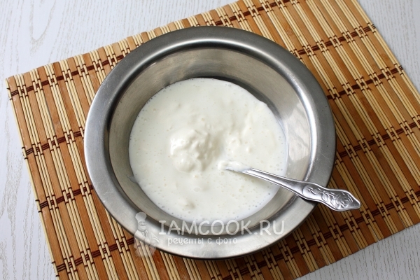 Кефир со сметаной