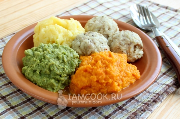 Рецепт цветного пюре из овощей