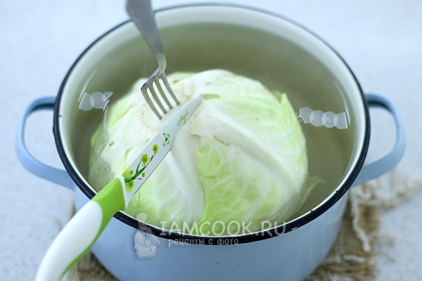 Отделить листья капусты