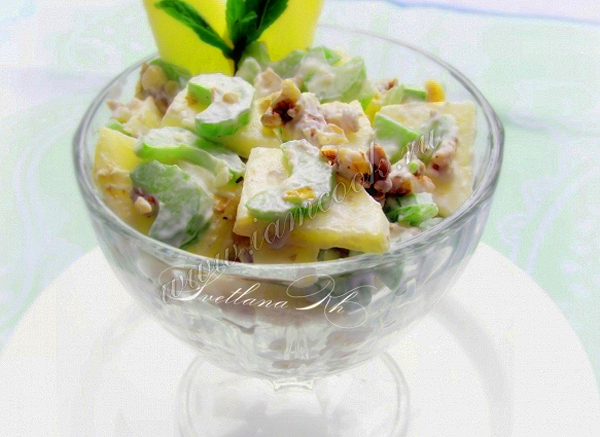 Рецепт вальдорфского овощного салата