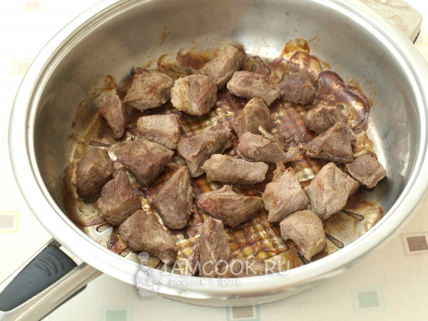 Мясо на сковороде