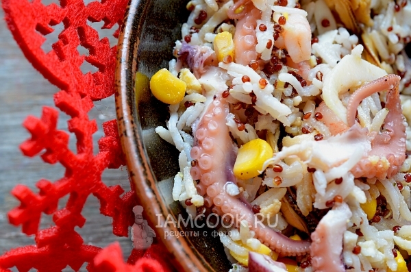 Готовый рисовый салат
