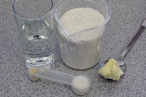 Ингредиенты для приготовления подмосковного хлеба по ГОСТ