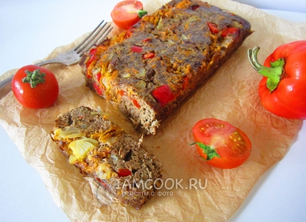 Фото суфле из куриной печени с овощами