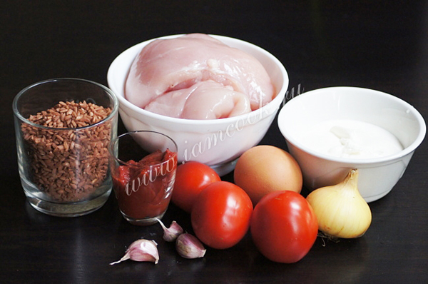 ингредиенты для тефтелей из куриного фарша