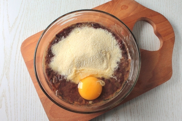 Печеночный фарш с манной крупой