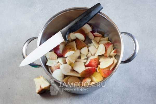 Порезать яблоки