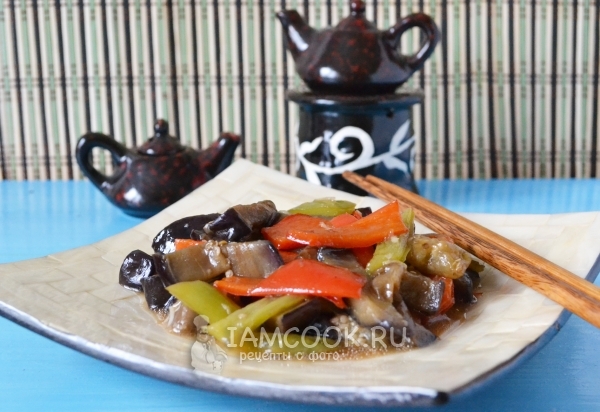 Фото баклажанов в кисло-сладком соусе (китайская кухня)