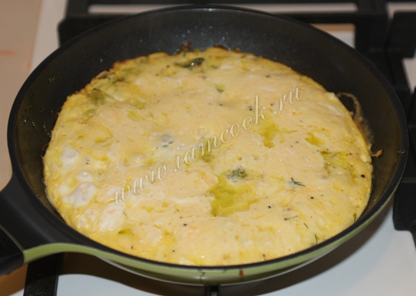 Фриттата на сковороде, фото